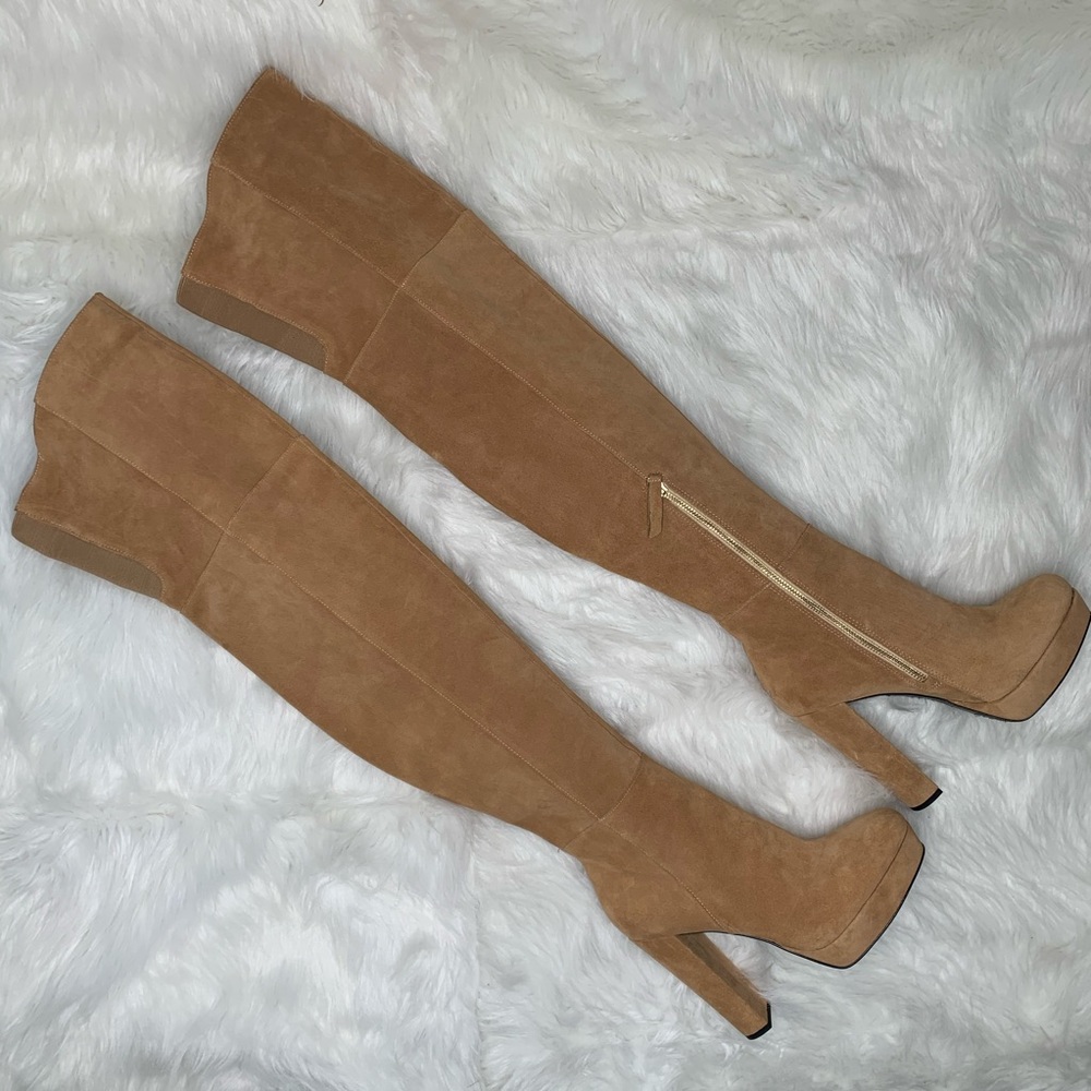 Alice and Olivia Over the Knee Platform Boots